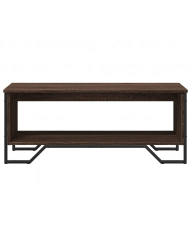 Tavolino Salotto Rovere Marrone 100x51x40 cm Legno Multistrato