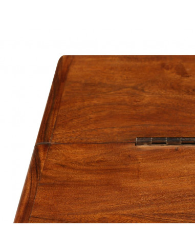 Tavolino da Salotto in Legno Acacia Finitura Ambra 110x55x35 cm