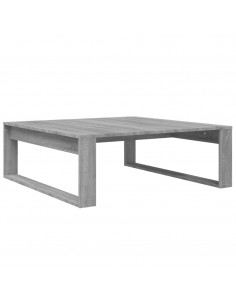 Tavolino Salotto Grigio Sonoma 100x100x35 cm Legno Multistrato 2
