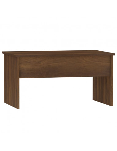 Tavolino Rovere Marrone 80x50,5x41,5 cm in Legno Multistrato