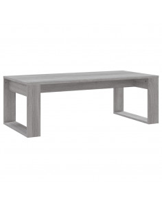 Tavolino da Salotto Grigio Sonoma 102x50x35cm Legno Multistrato 2