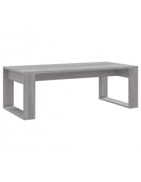 Tavolino da Salotto Grigio Sonoma 102x50x35cm Legno Multistrato
