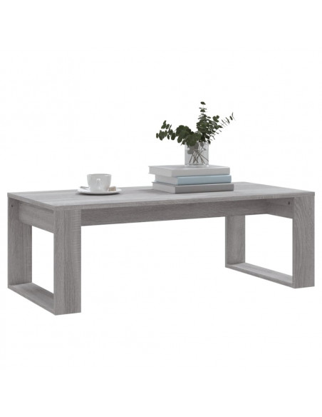Tavolino da Salotto Grigio Sonoma 102x50x35cm Legno Multistrato