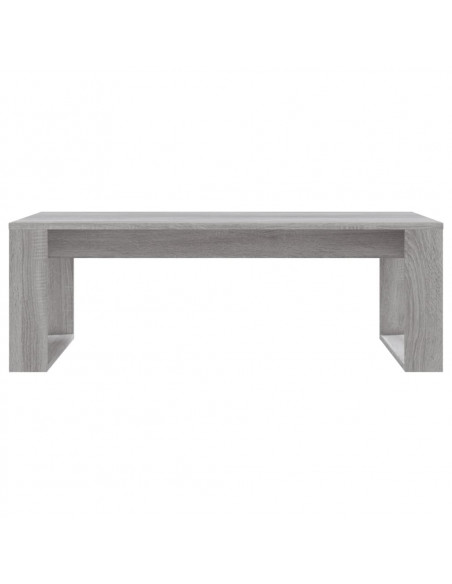 Tavolino da Salotto Grigio Sonoma 102x50x35cm Legno Multistrato