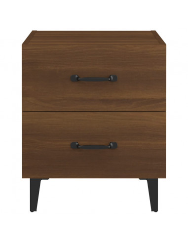 Comodini 2 pz in Rovere Marrone 40x35x47,5 cm