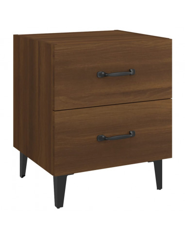 Comodini 2 pz in Rovere Marrone 40x35x47,5 cm