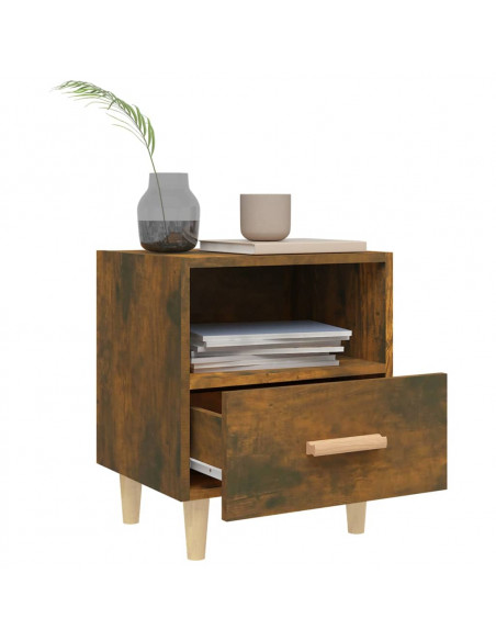 Comodino Rovere Fumo 40x35x47 cm