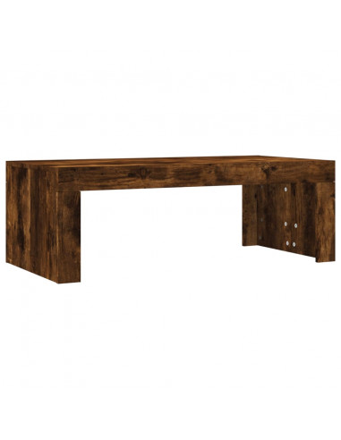 Tavolino da Salotto Rovere Fumo 102x50x36 cm Legno Multistrato