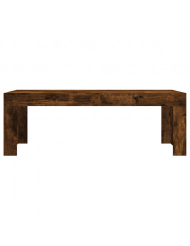 Tavolino da Salotto Rovere Fumo 102x50x36 cm Legno Multistrato