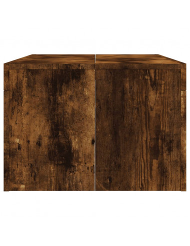 Tavolino da Salotto Rovere Fumo 102x50x36 cm Legno Multistrato