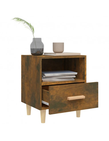 Comodini 2 pz Rovere Fumo 40x35x47 cm