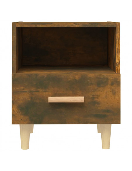 Comodini 2 pz Rovere Fumo 40x35x47 cm
