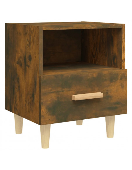 Comodini 2 pz Rovere Fumo 40x35x47 cm
