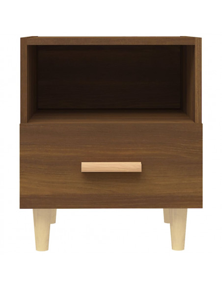 Comodini 2 pz Rovere Marrone 40x35x47 cm