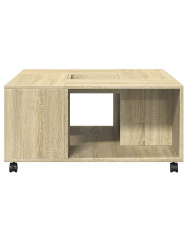 Tavolino da Salotto Rovere Sonoma 80x80x40 cm Legno Multistrato