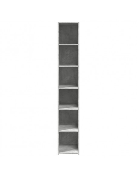 Credenza Grigio Cemento 30x41x185 cm in Legno Multistrato