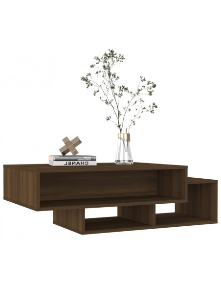 Tavolino Salotto Rovere Marrone 105x55x32 cm Legno Multistrato
