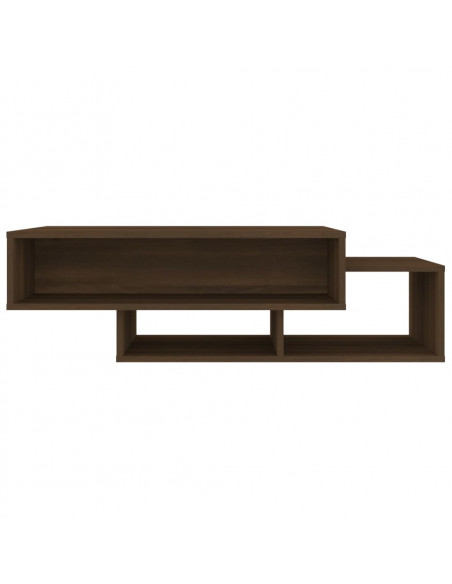Tavolino Salotto Rovere Marrone 105x55x32 cm Legno Multistrato