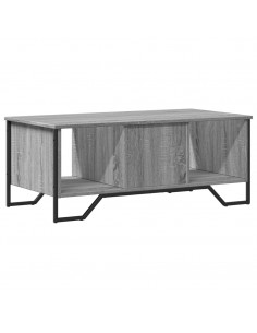 Tavolino da Salotto Grigio Sonoma 100x51x40cm Legno Multistrato 2