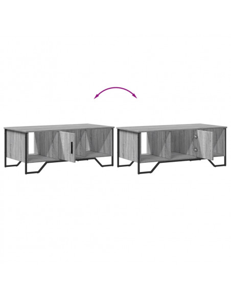Tavolino da Salotto Grigio Sonoma 100x51x40cm Legno Multistrato