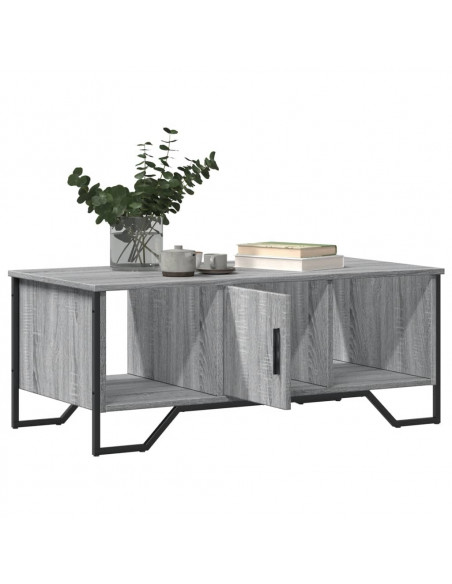 Tavolino da Salotto Grigio Sonoma 100x51x40cm Legno Multistrato