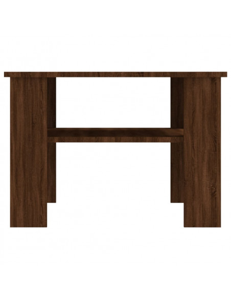 Tavolino Salotto Rovere Marrone 60x60x42 cm Legno Multistrato