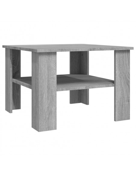 Tavolino da Salotto Grigio Sonoma 60x60x42 cm Legno Multistrato