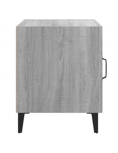 Comodini 2 pz Grigio Sonoma in Legno Multistrato