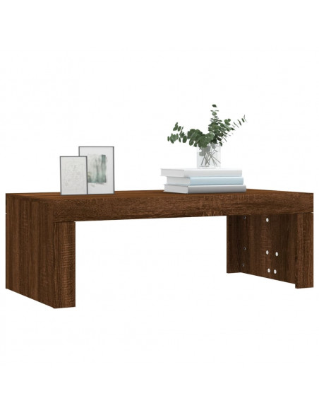 Tavolino Salotto Rovere Marrone 102x50x36 cm Legno Multistrato