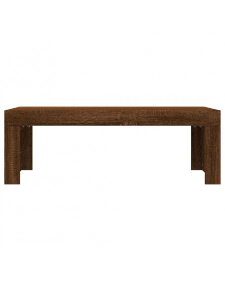 Tavolino Salotto Rovere Marrone 102x50x36 cm Legno Multistrato