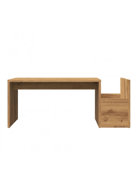Tavolino da Salotto Rovere Artigianale 90x45x35cm in Truciolato