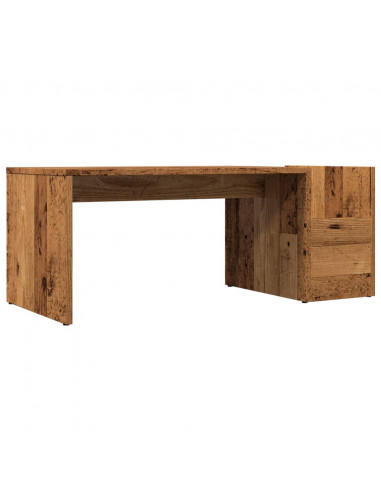Tavolino da Salotto Legno Antico 90x45x35 cm in Truciolato
