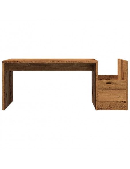 Tavolino da Salotto Legno Antico 90x45x35 cm in Truciolato