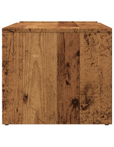 Tavolino da Salotto Legno Antico 90x45x35 cm in Truciolato