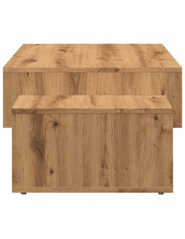 Tavolino Salotto Rovere Artigianale 105x55x32 cm in Truciolato