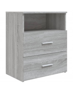 Comodino Grigio Sonoma 50x32x60 cm 2