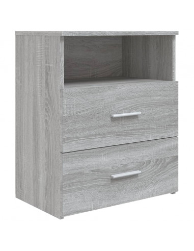 Comodino Grigio Sonoma 50x32x60 cm