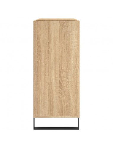 Mobile Porta Dischi Rovere Sonoma 84,5x38x89 Legno Multistrato