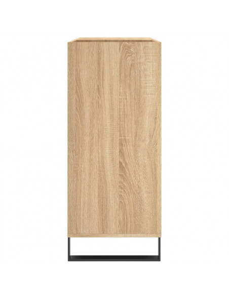Mobile Porta Dischi Rovere Sonoma 84,5x38x89 Legno Multistrato