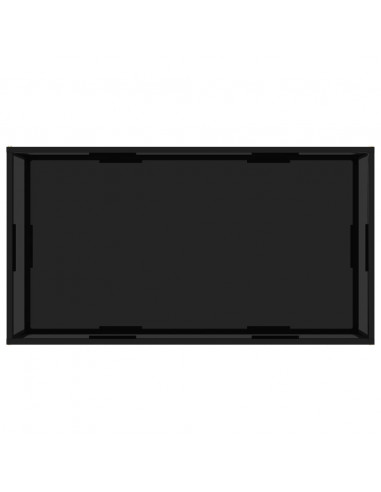 322903  Coffee Table Black 120x60x35 cm Tempered Glass