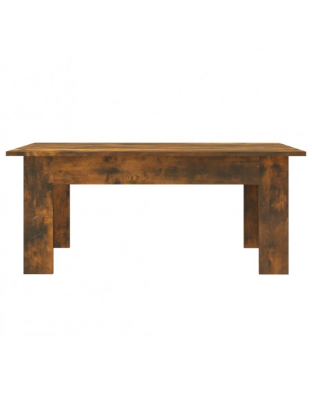 Tavolino da Salotto Rovere Fumo 100x60x42 cm Legno Multistrato