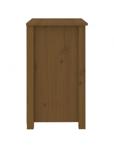 Comodino Miele 50x35x61,5 cm in Legno Massello di Pino
