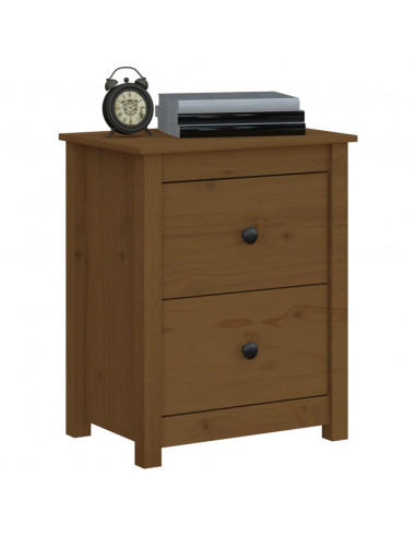 Comodini 2 pz Miele 50x35x61,5 cm in Legno Massello di Pino