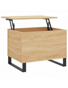 Tavolino Salotto Rovere Sonoma 60x44,5x45 cm Legno Multistrato 2