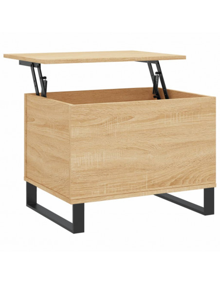 Tavolino Salotto Rovere Sonoma 60x44,5x45 cm Legno Multistrato