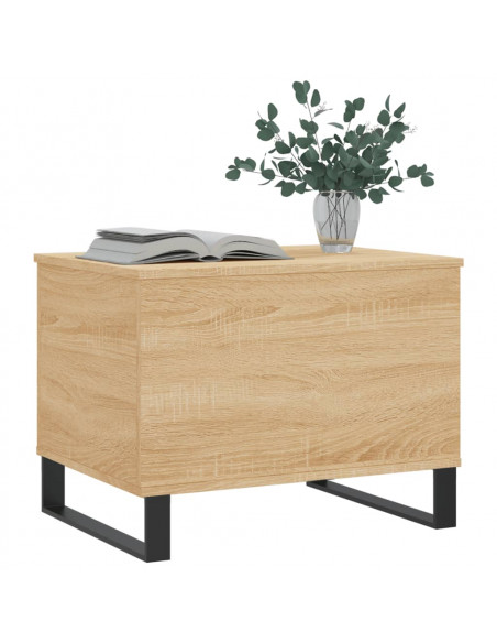 Tavolino Salotto Rovere Sonoma 60x44,5x45 cm Legno Multistrato