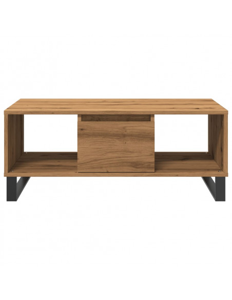 Tavolino da Salotto Rovere Artigianale 90x50x36,5 cm Truciolato
