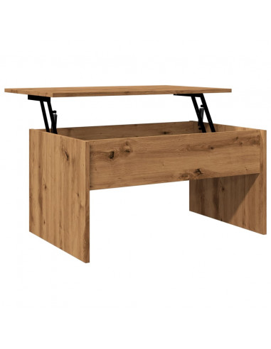 Tavolino Salotto Rovere Artigianale 80x50,5x41,5 cm Truciolato