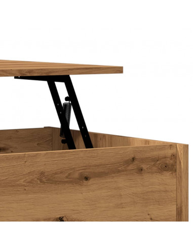 Tavolino Salotto Rovere Artigianale 80x50,5x41,5 cm Truciolato