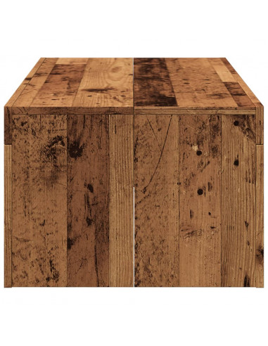 Tavolino da Salotto Legno Antico 102x50x35 cm in Truciolato